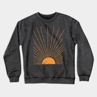 Abstract Sunrise Persian Cat Crewneck Sweatshirt